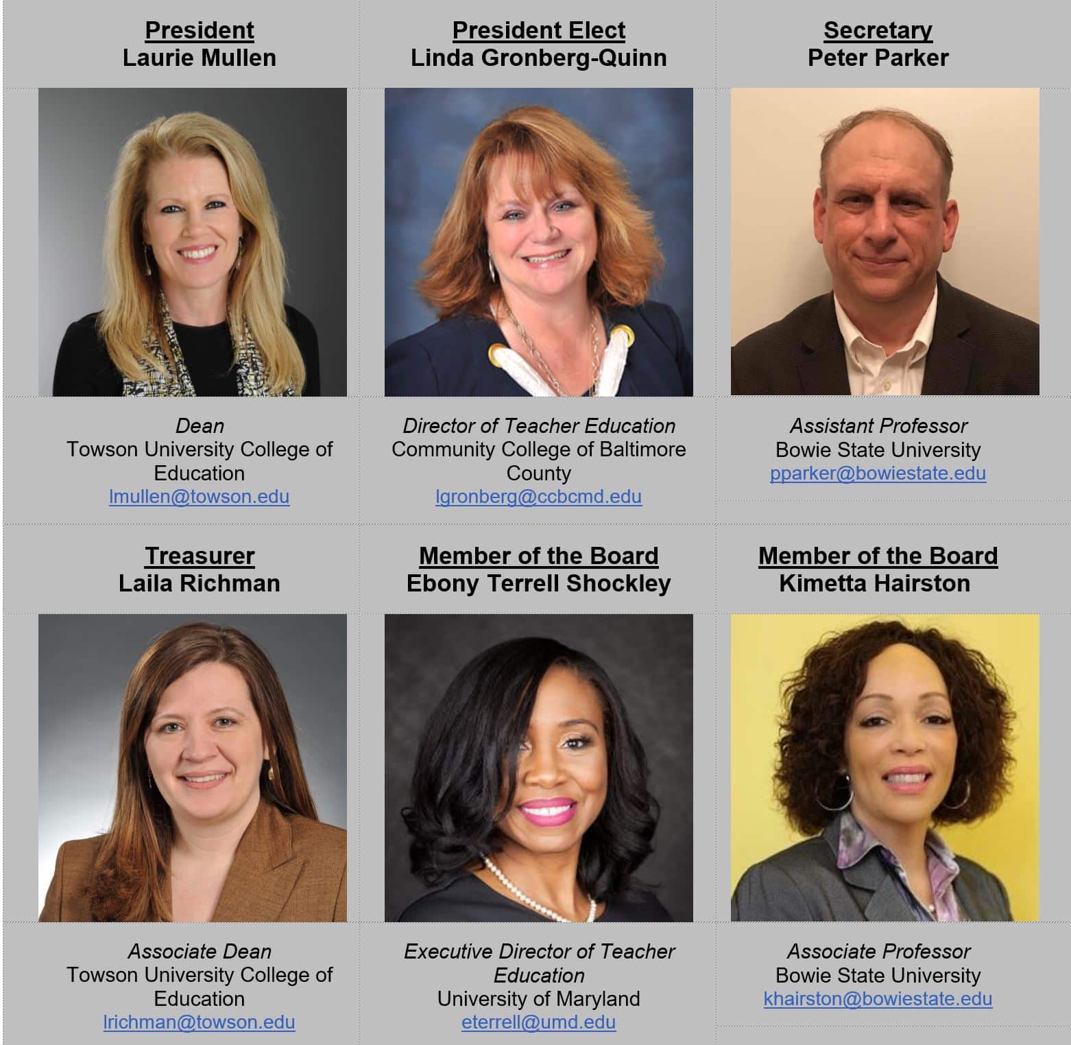 Ed Prep Matters AACTE Blog New Leadership Team Elected for Maryland