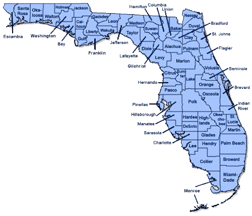 Florida County Map Pdf Florida County Profiles