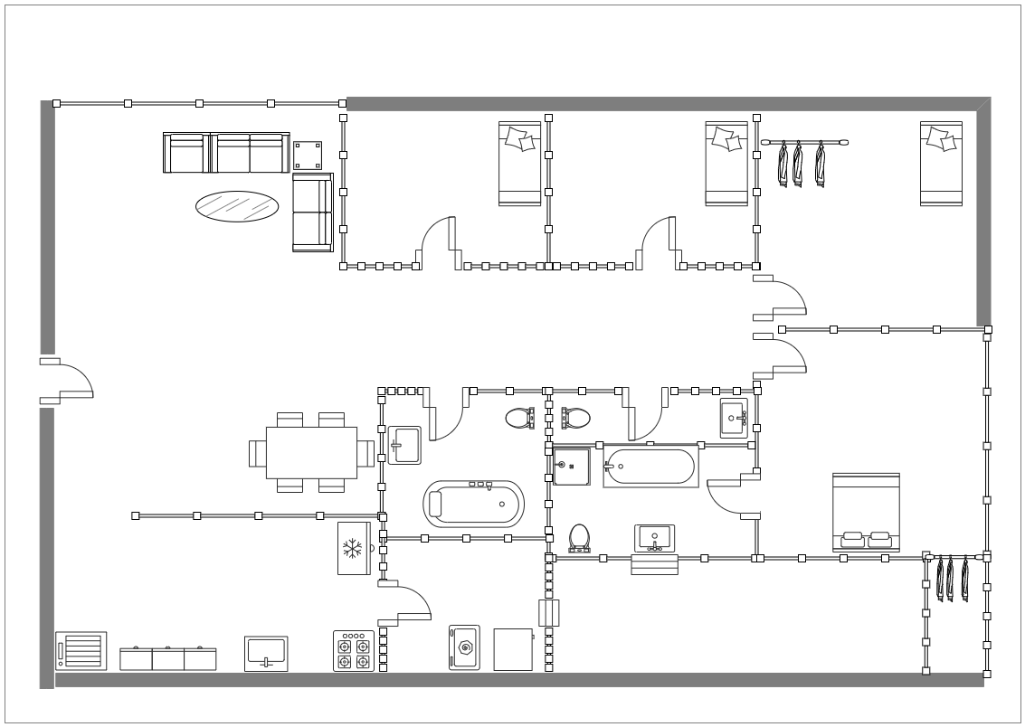 New Apartment Floor Plan Design EdrawMax Templates