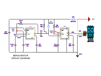 Servo Motor Circuit Diagram | EdrawMax Templates