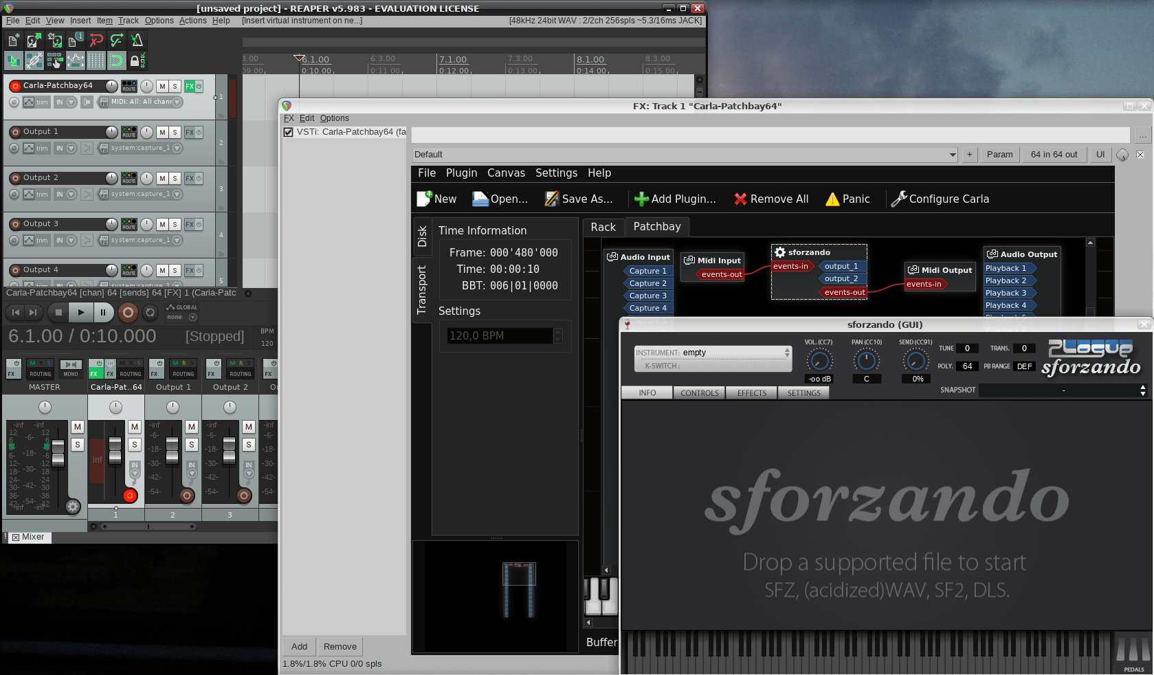 How to Use Windows VSTs in REAPER LinuxNative builds (Archlinux