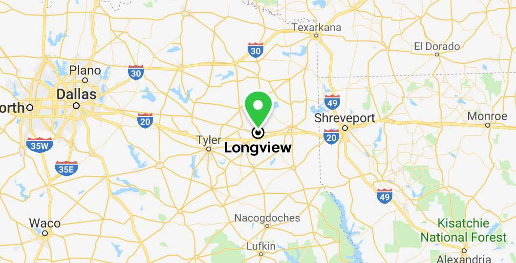 Longview texas map yrabeam
