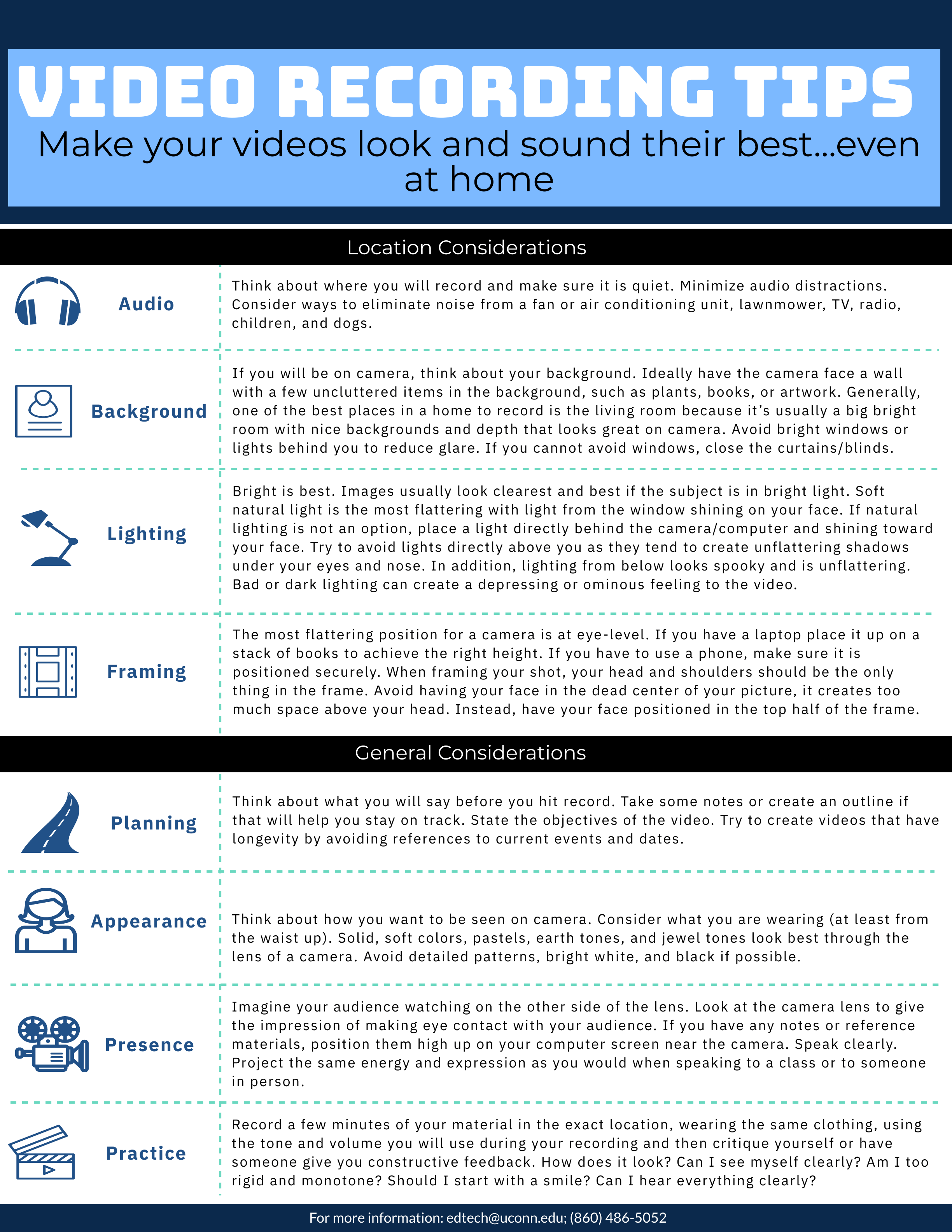 Video Design and Recording Best Practices Educational Technologies
