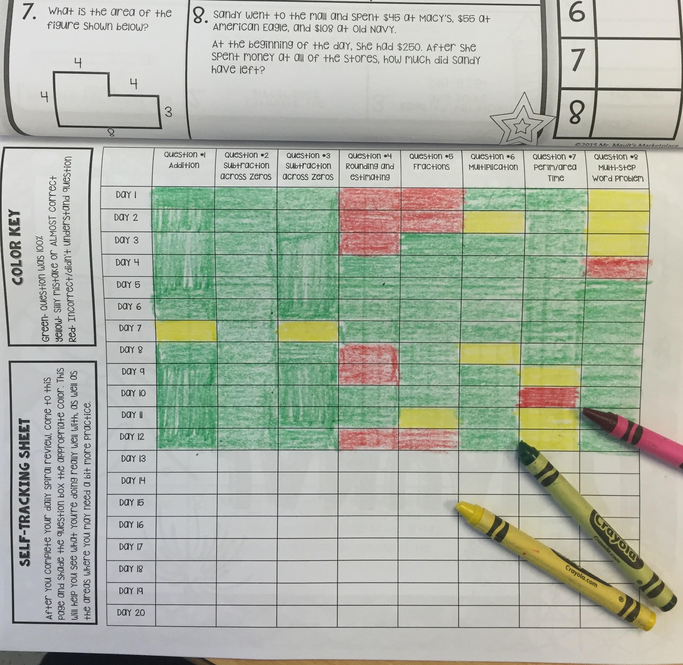 September Math Spiral Review Mr. Mault's Marketplace