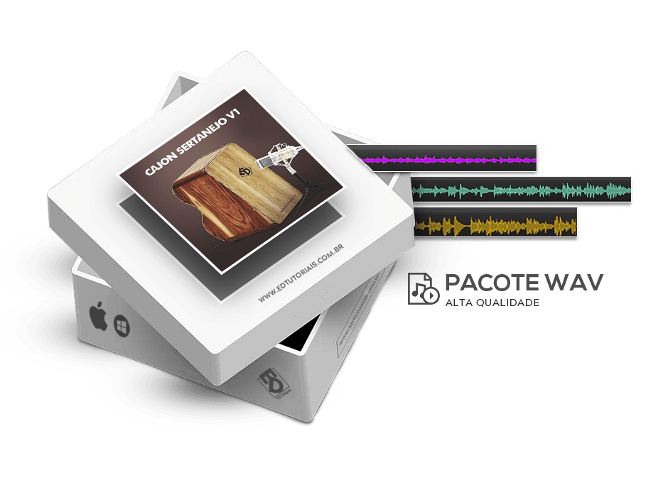 Pacote de wav de cajon sertanejo (loops) PW002 ED Tutoriais