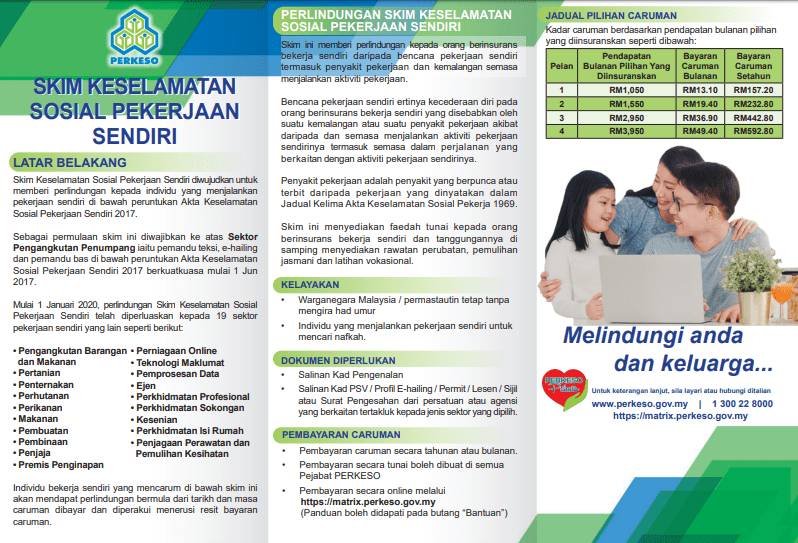 Cara Membuat Caruman PERKESO Bagi Yang Bekerja Sendiri