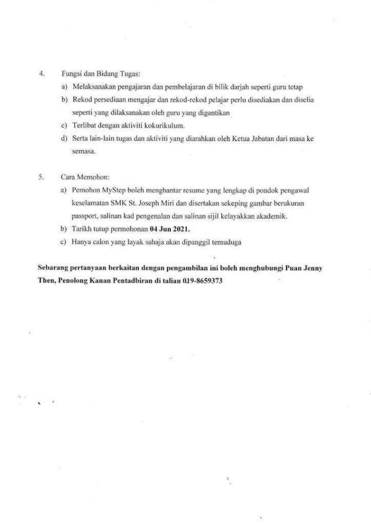 Cara Mohon Jawatan Guru Ganti MySTEP KPM Menggunakan Kelulusan Ijazah