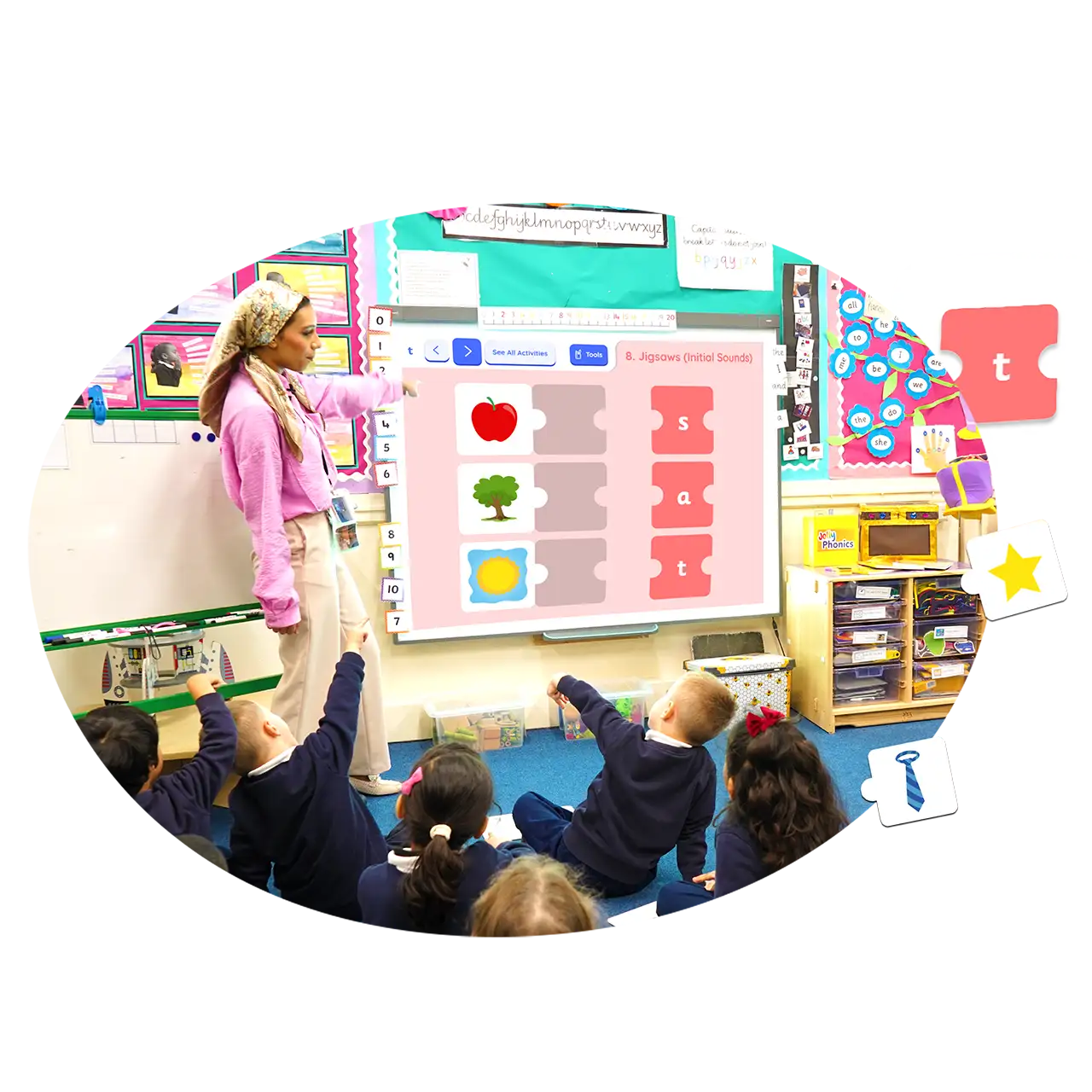 Jolly Classroom Jolly Phonics for device and interactive whiteboard