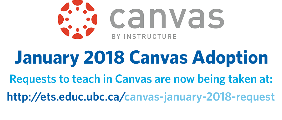 Canvas January 2018 Adoption Faculty of Education