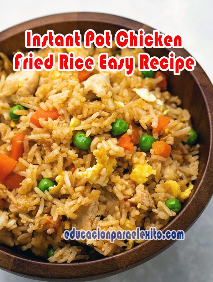Instant Pot Chicken Fried Rice Easy Recipe Educacionparaelexito