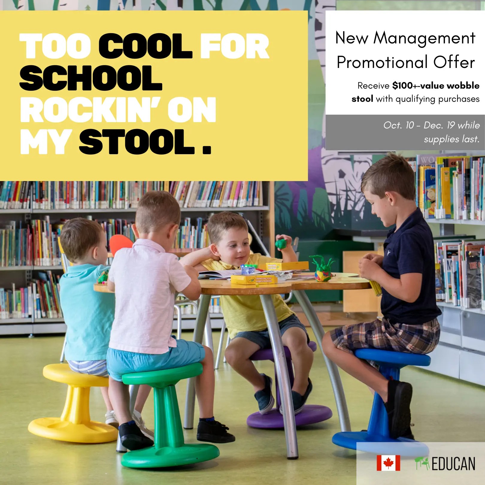 Wobble Stool Promotional Offer 2023 Educan School Furniture