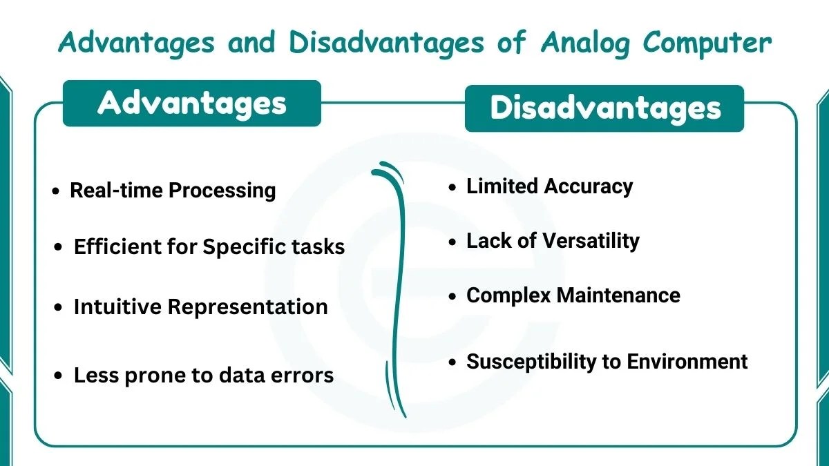 Advantages and Disadvantages of Analog Computer