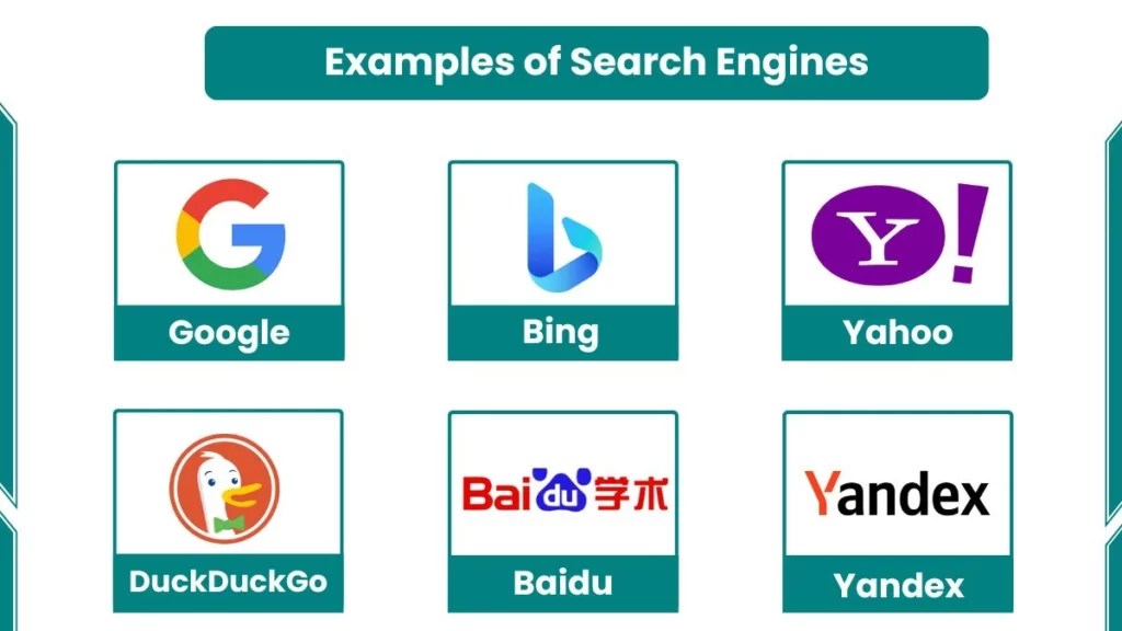 10 Examples of Search Engines Google, Bing and Yahoo