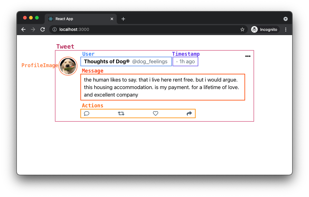 labreacttweets Codesandbox