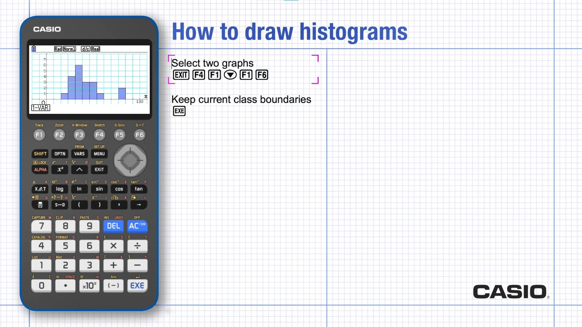 Histograms Graphing Casio Calculators