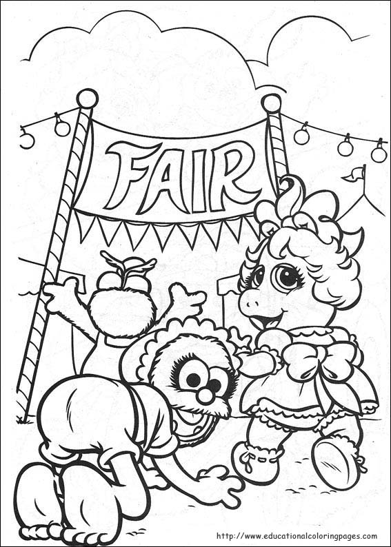 Muppets Babies Coloring Pages Educational Fun Kids Coloring Pages and