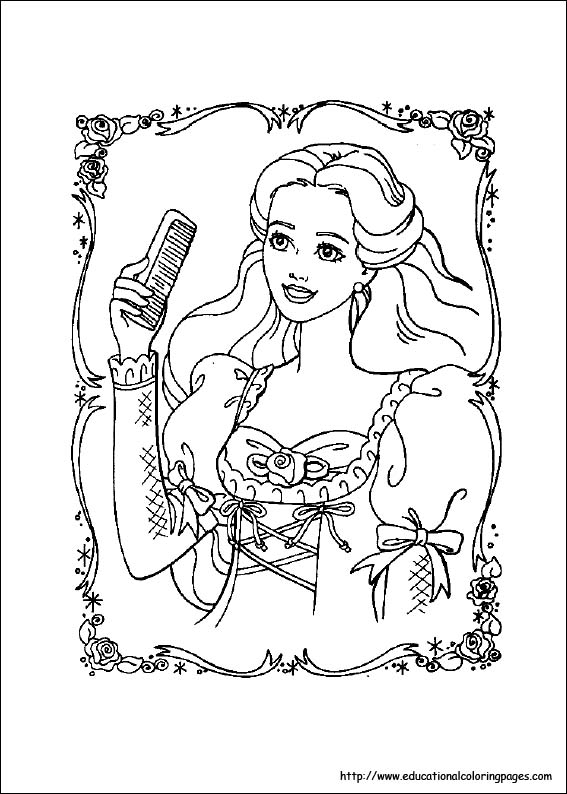 Barbie Diamond Castle Coloring Pages