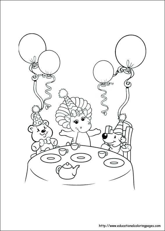 Barney Coloring Page barney and friends All Kids.