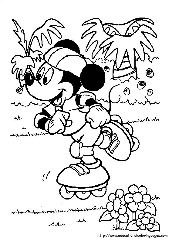 Disney Summer Coloring Pages For Kids