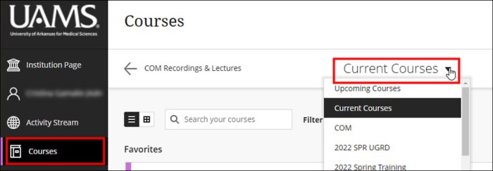 How to Make Your Course Available to Students | UAMS Educational ... How to Make Your Course Available to Students | UAMS Educational ...