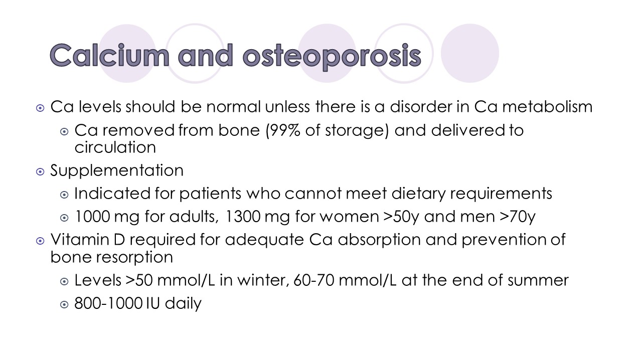 Education in Nutrition