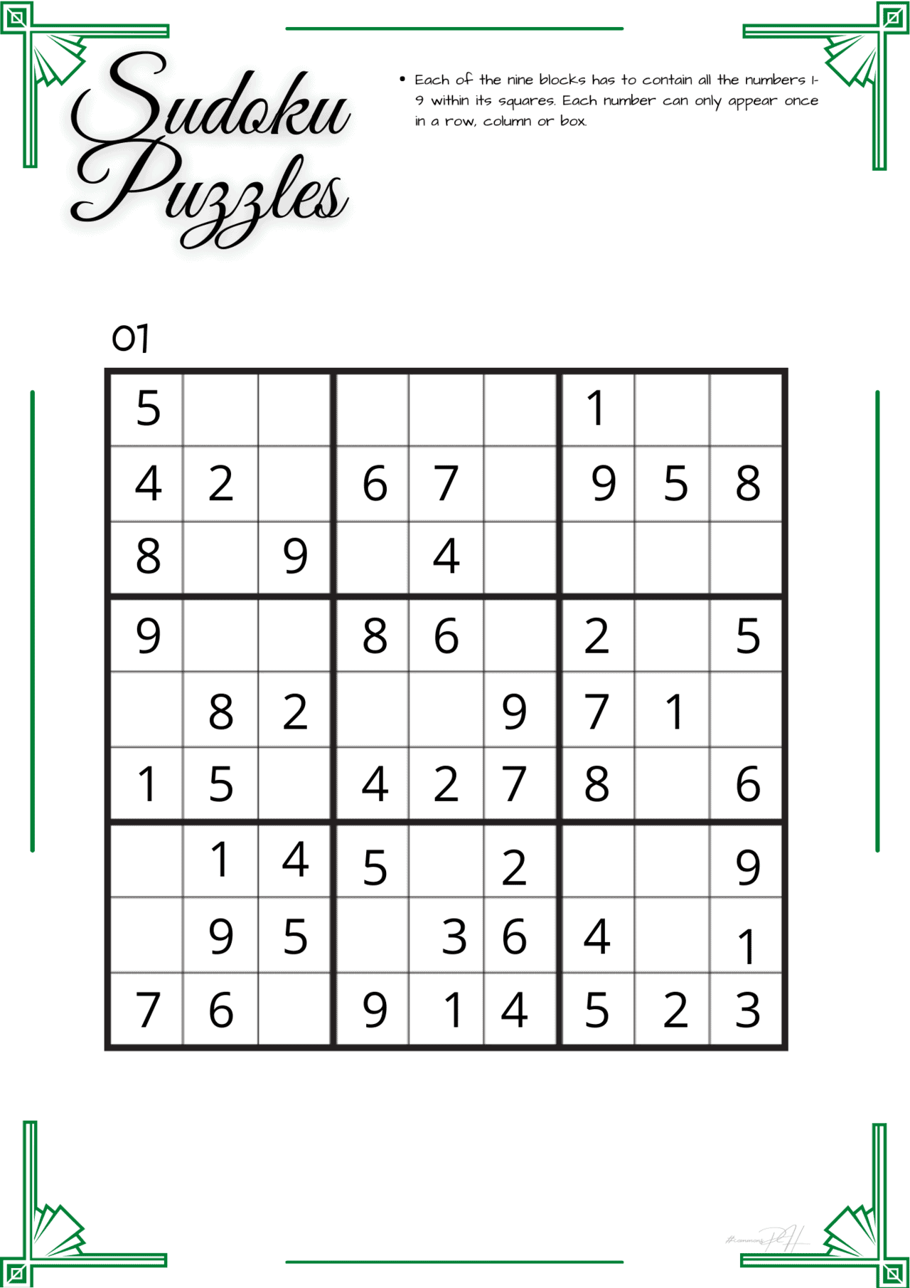 Train Your Brain Easy to Medium Sudoku Puzzles Education PH