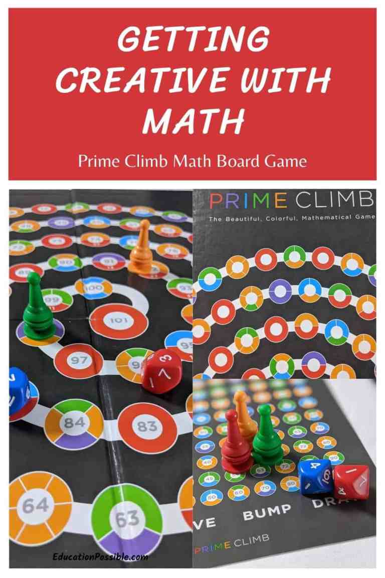 Getting Creative With Math Prime Climb Math Board Game