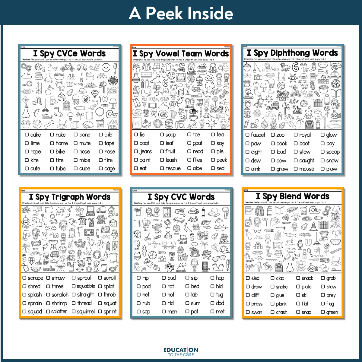 I Spy Phonics Education to the Core