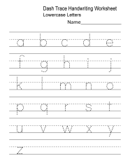 Free Printable Letter Tracing Worksheets
