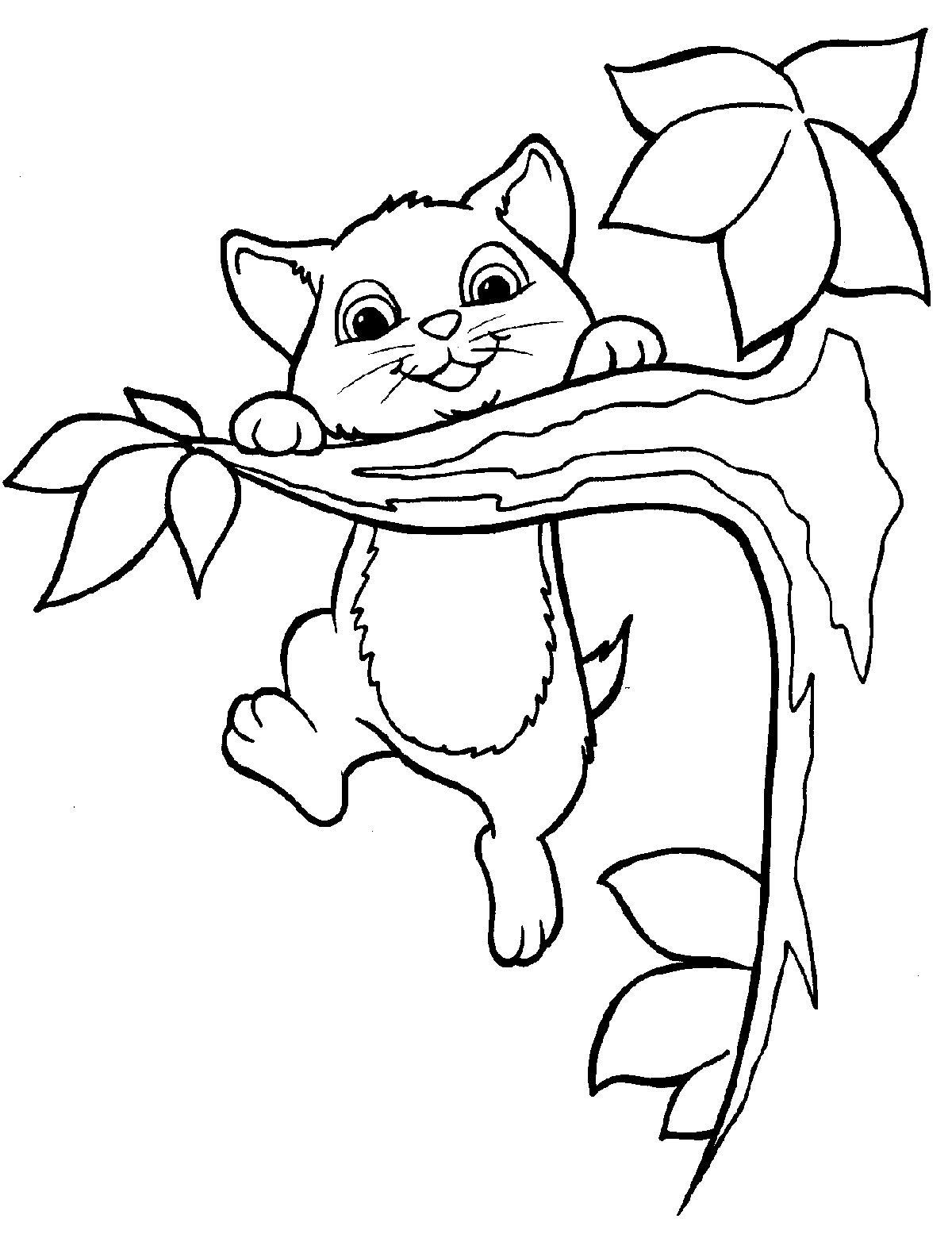 Kitten Coloring Pages Downloadable Educative Printable