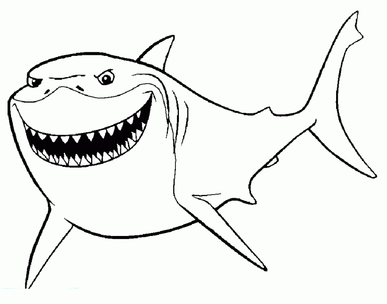 Shark Coloring Pages for Practice Educative Printable