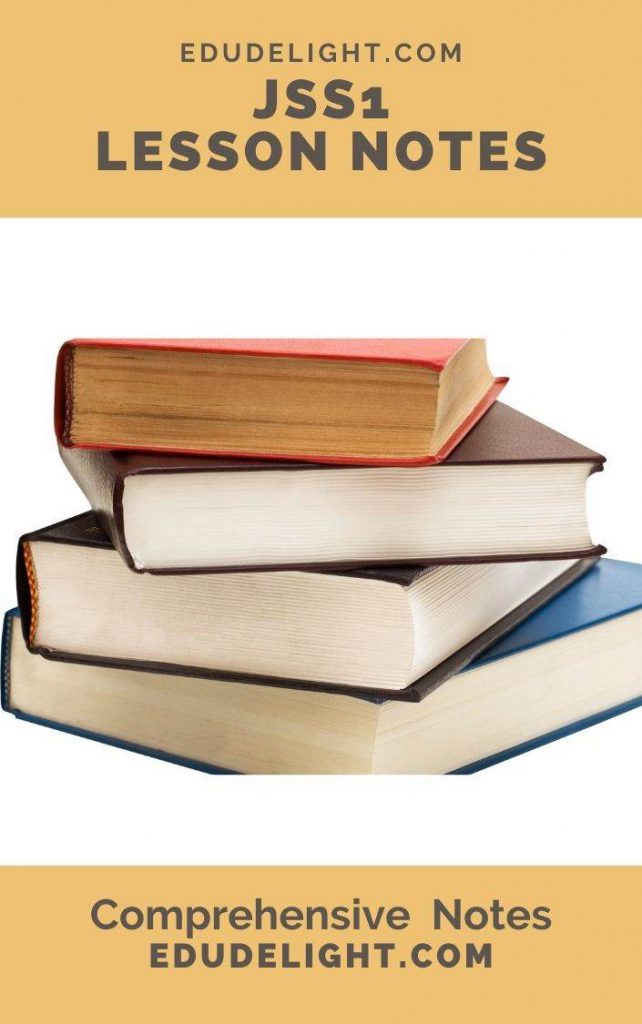 Lesson Notes for JSS1 Third Term Edudelight Store