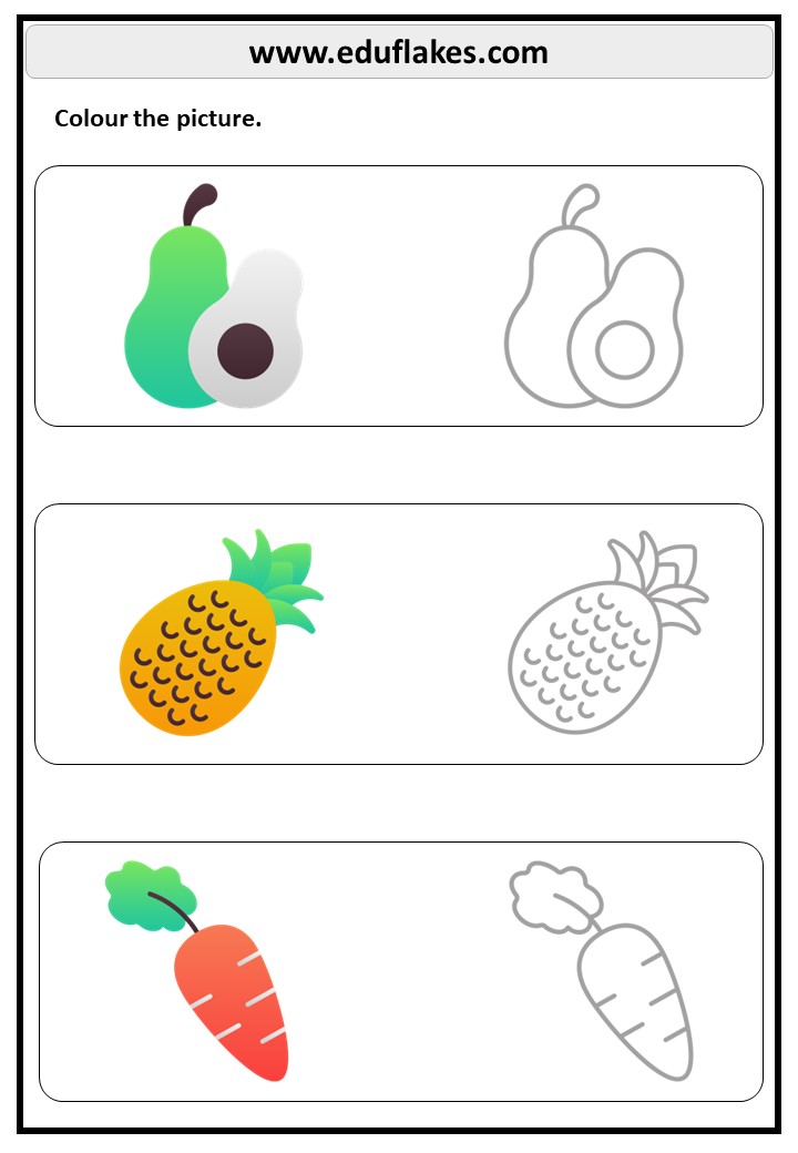 Free Coloring Worksheets For Kindergarten Pdf Eduflakes