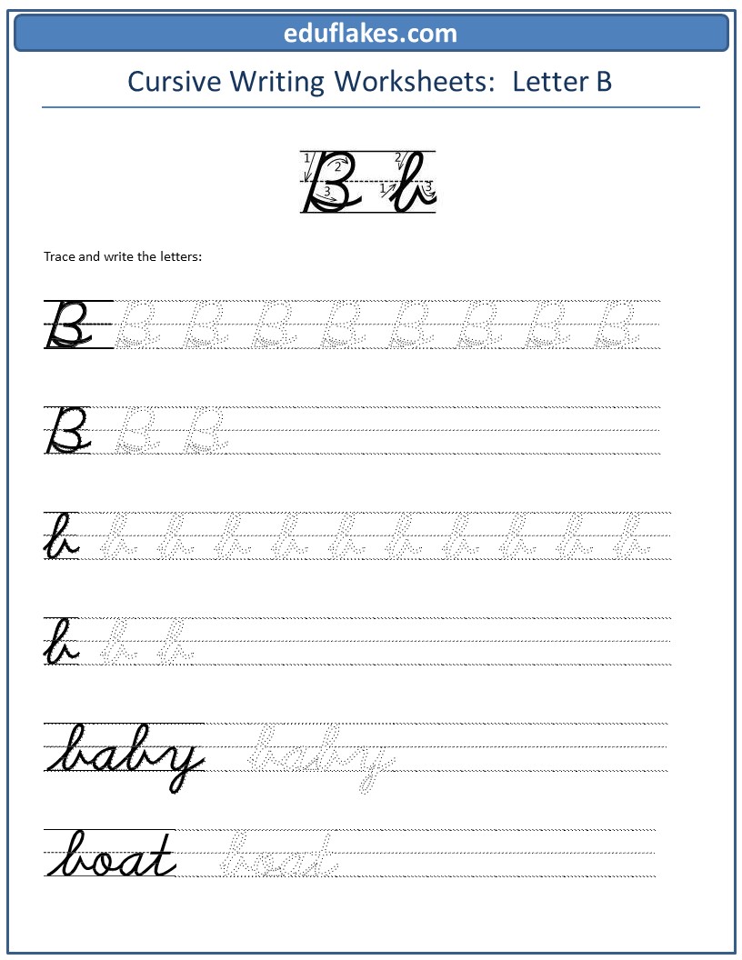 Cursive Writing A To Z - Eduflakes