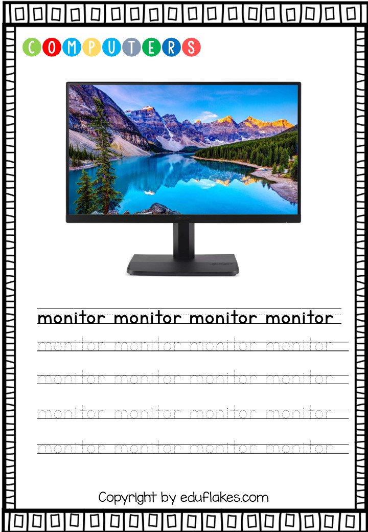 Kids Computer Lesson Worksheets Grade 1 Eduflakes