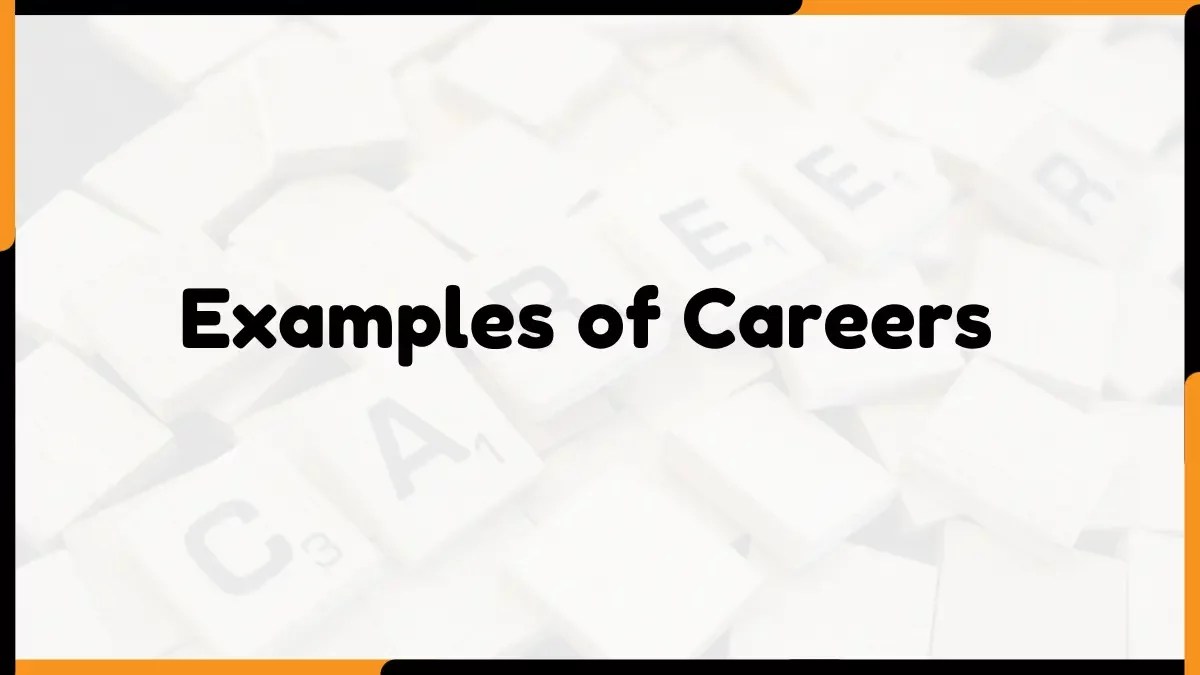 15 Examples of careers