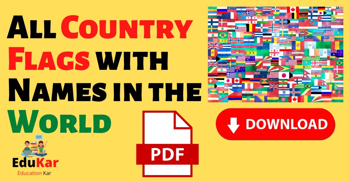 [PDF] All Country Flags with Names in the World pdf Edukar India