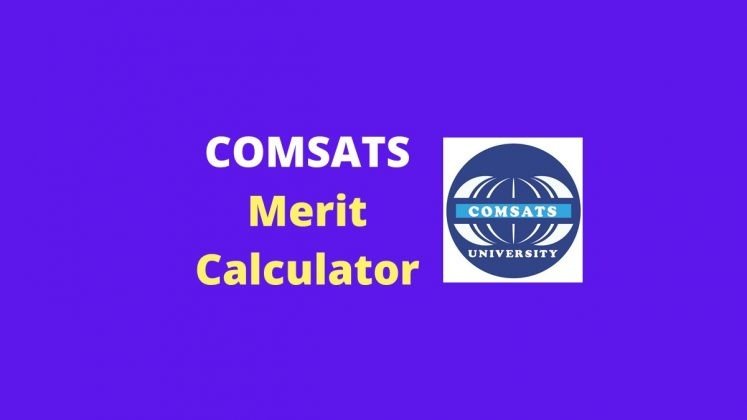 COMSATS Merit Calculator 2020