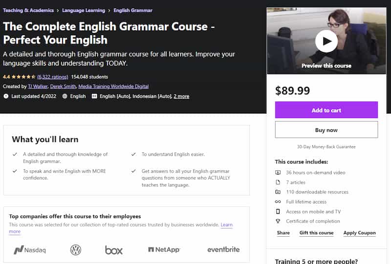 Best English Course on Udemy in 2024 EduReviewer