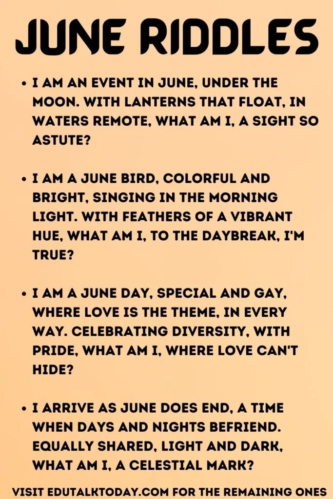 34 June Riddles EduTalkToday