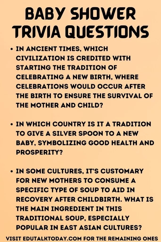 40 Baby Shower Trivia Questions EduTalkToday