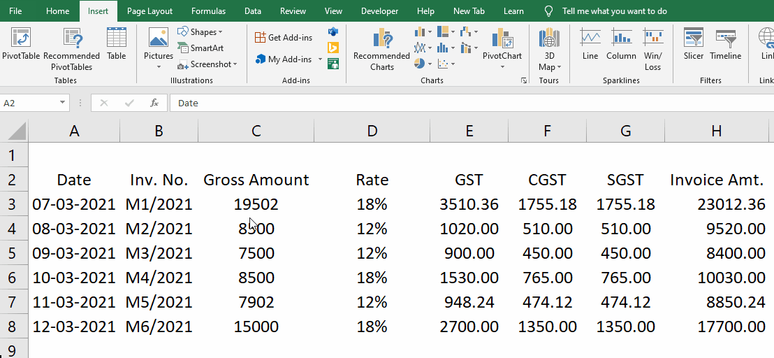 How to Create and FormatTable in the Microsoft Excel? EduTaxTuber
