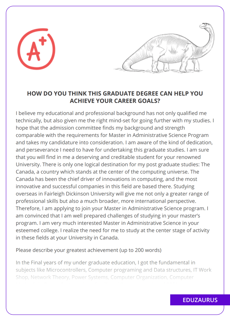 How Do You Think This Graduate Degree Can Help You Achieve Your Career