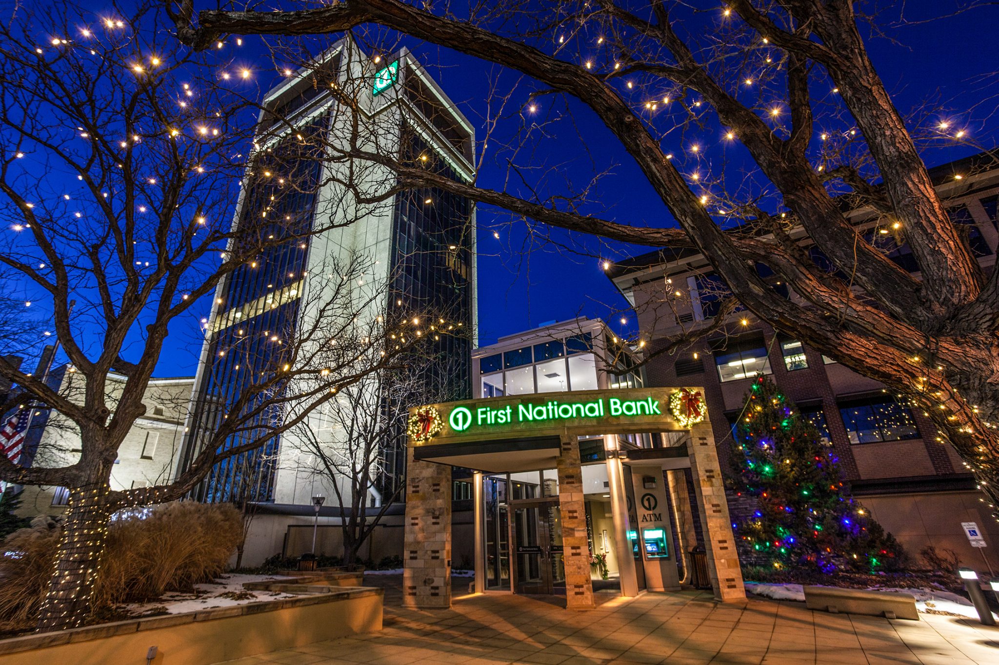 Commercial Christmas Light Installation Edyson Lighting Design