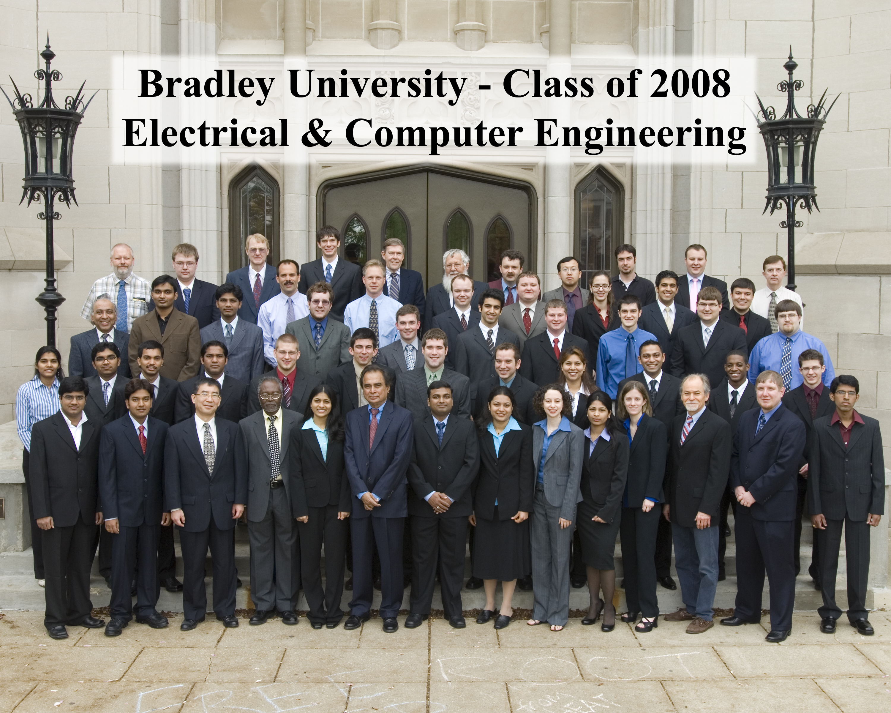 Bradley University ECE 2008 ECE Class Photo