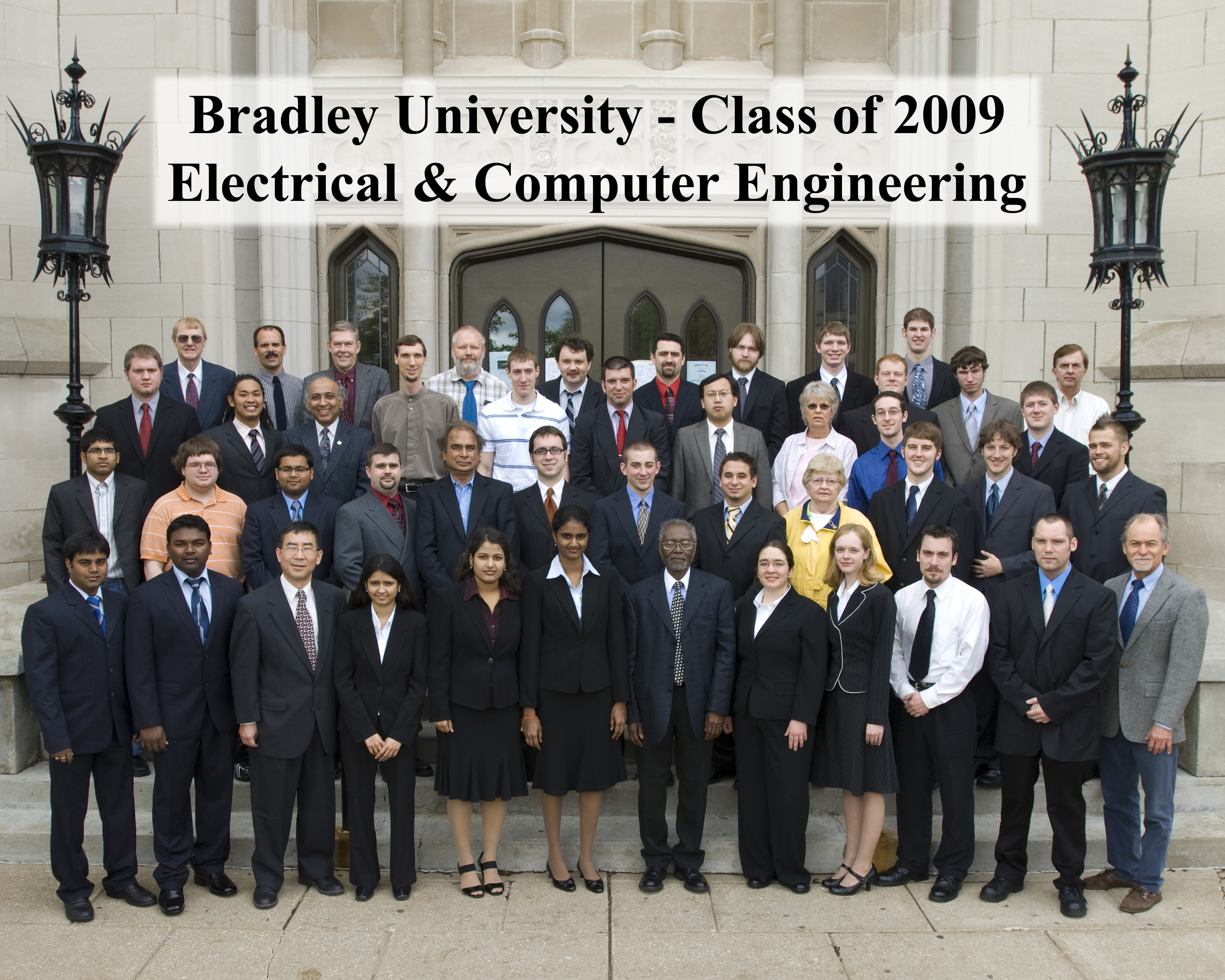 Bradley University ECE 2009 ECE Class Photo