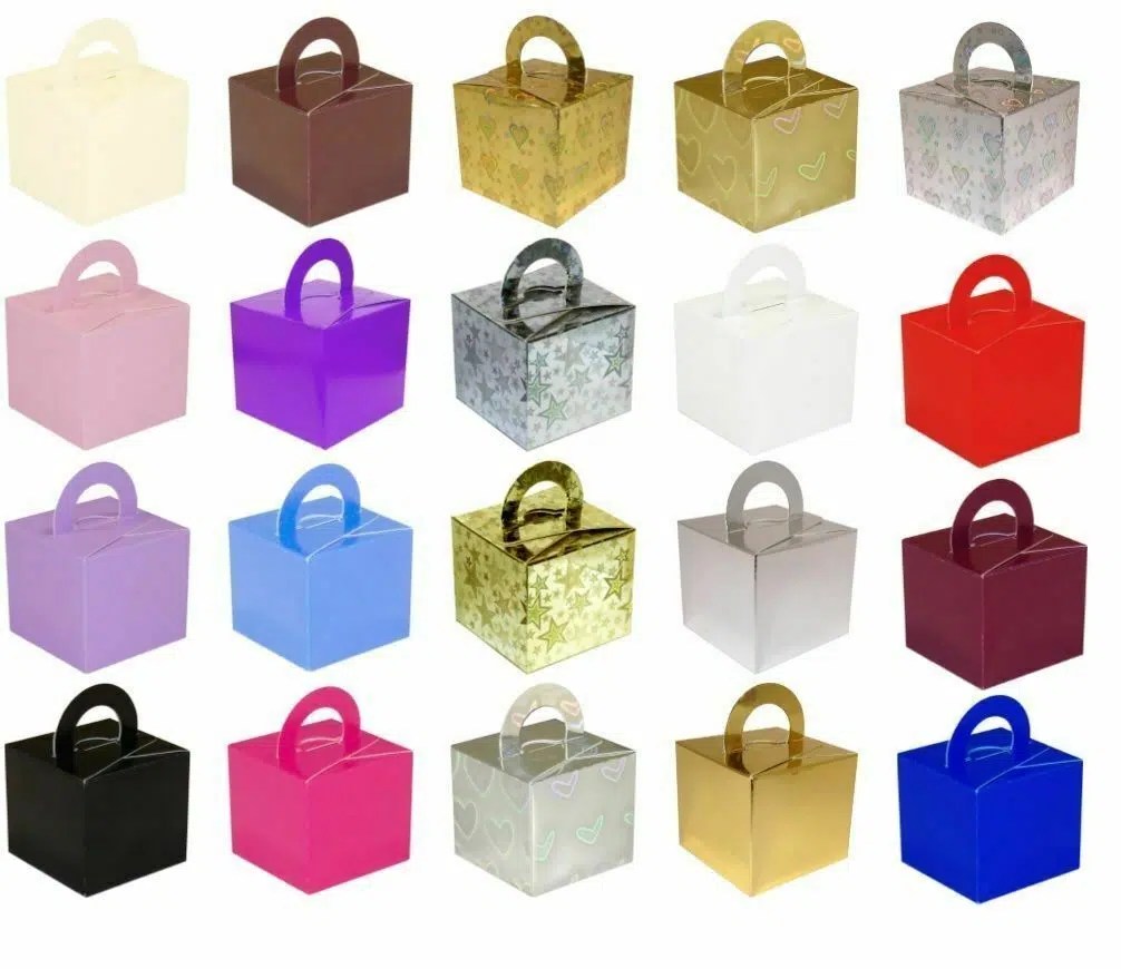 5 Cake Box Helium Balloon Weights Wedding Christening Birthday Party