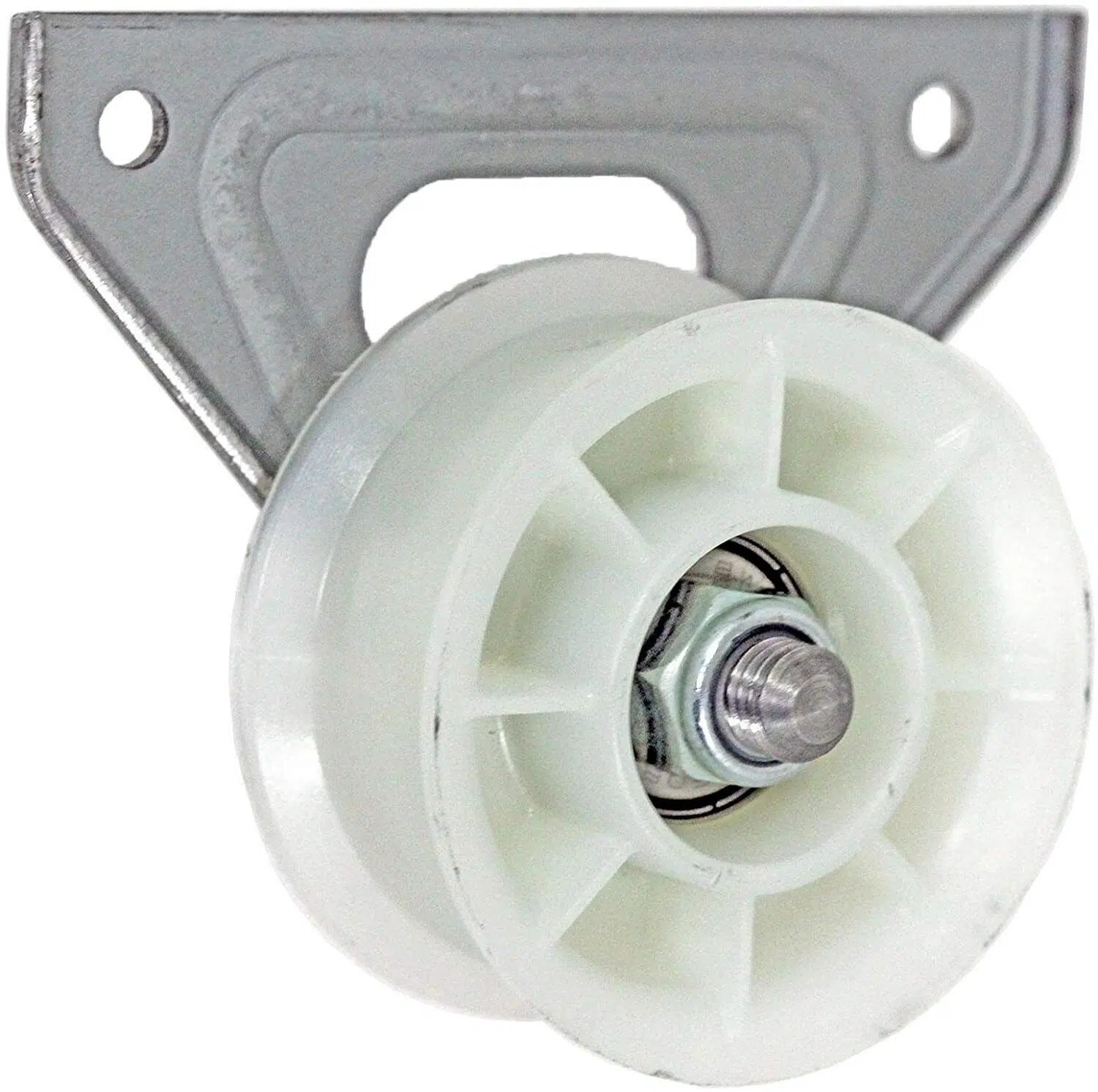 Jockey Pulley White Wheel And Bracket For Hotpoint Tumble Dryers CTD