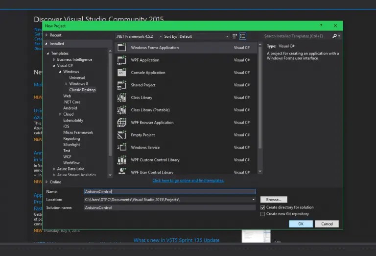 Windows C app Arduino control over serial port Tutorial The EECS Blog