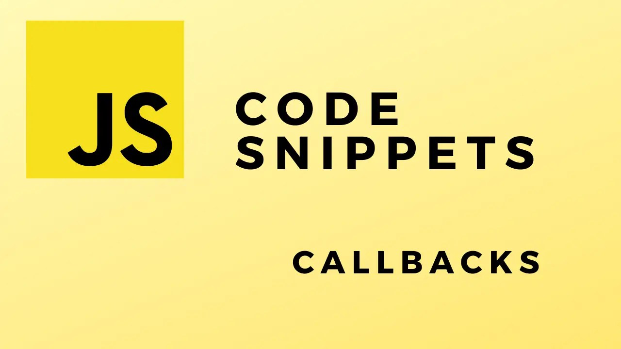 Javascript Callbacks Tutorial The EECS Blog